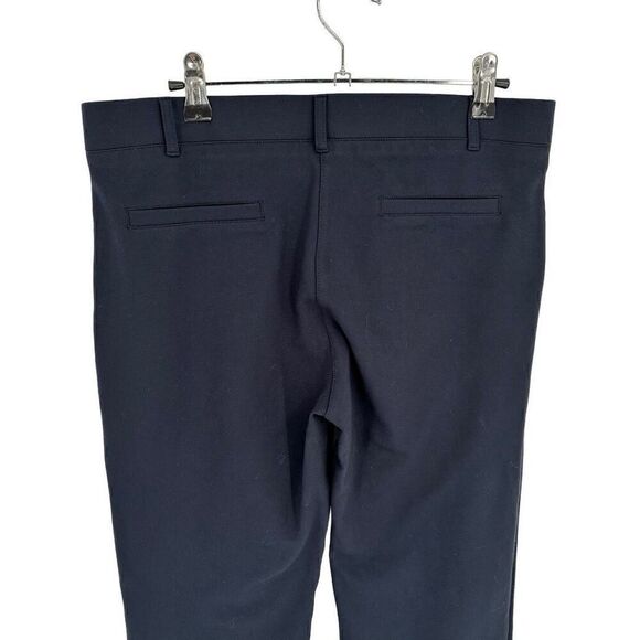 Betabrand Classic Dress Yoga Pant Straight Leg Navy Blue Large Petite - Picture 6 of 7